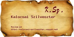 Kalocsai Szilveszter névjegykártya